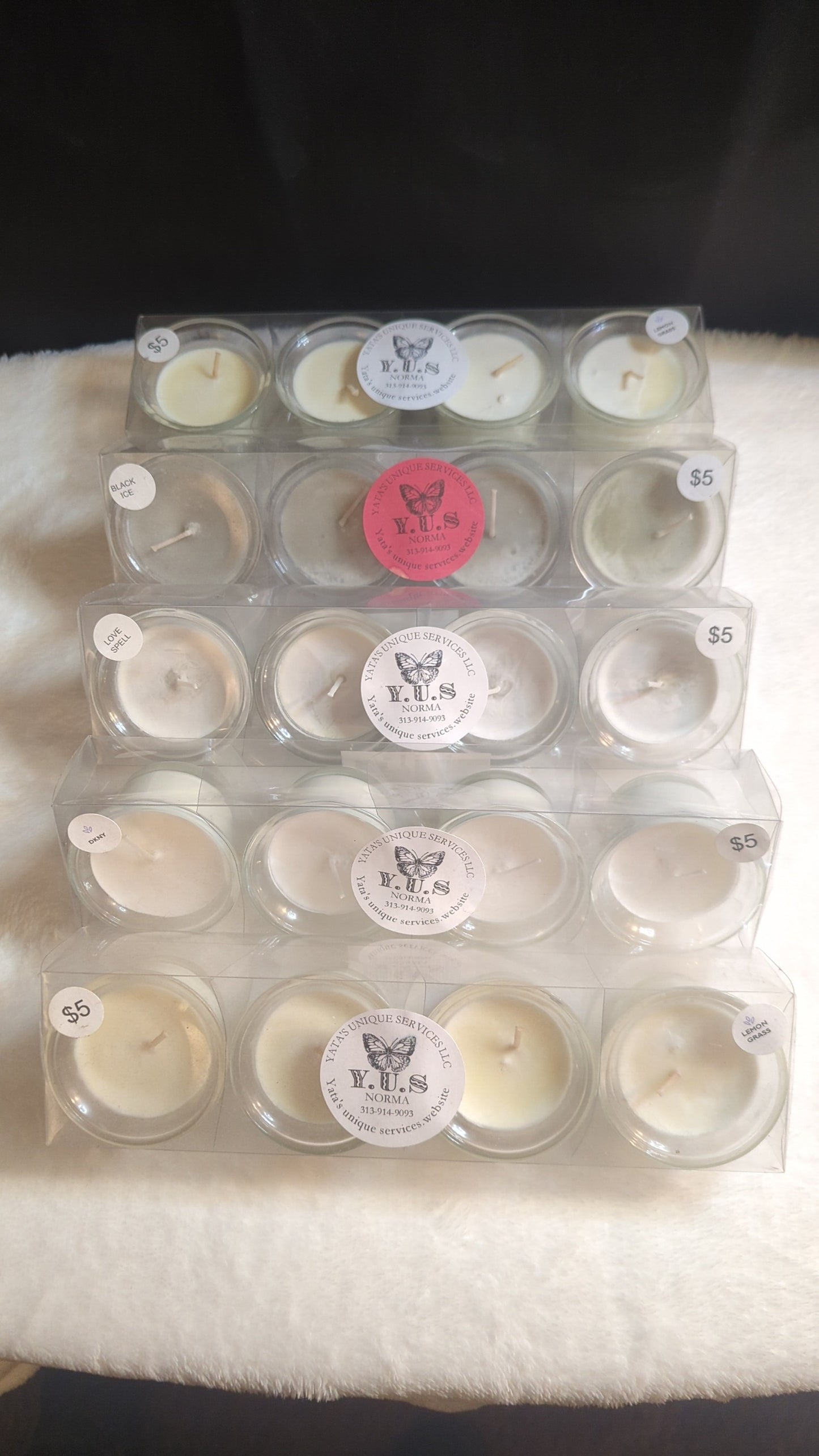 4pc Mini Candle Set
